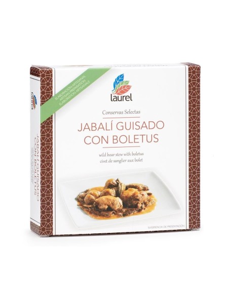 Conservas Laurel Sanglier mijoté aux cèpes 280 gr. - Oliva Oliva