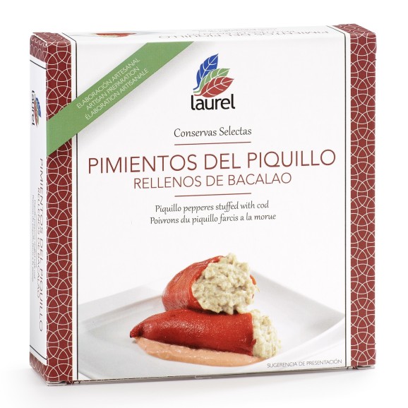 Conservas Laurel Poivrons du Piquillo farcis à la morue 280 gr.