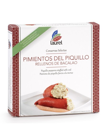Conservas Laurel Piquillo-Paprika gefüllt mit Kabeljau 280 gr.