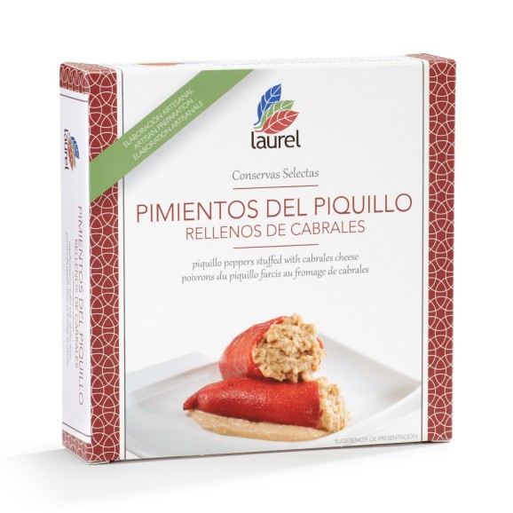 Conservas Laurel Pimientos del Piquillo Rellenos de Cabrales 280 gr.