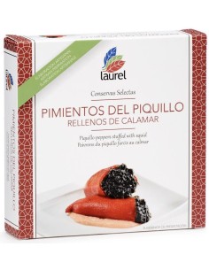 Conservas Laurel Piquillo Peppers Stuffed with Squid 280 gr. - Oliva Oliva