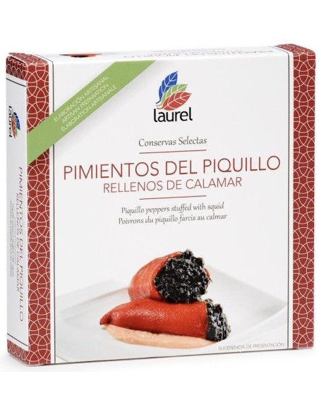 Conservas Laurel Poivrons du Piquillo farcis au calamar 280 gr. - Oliva Oliva