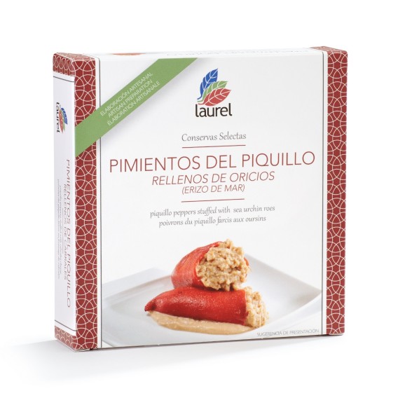 Conservas Laurel Poivrons du Piquillo farcis aux oursins 280 gr.