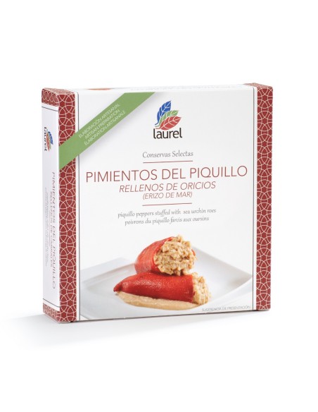 Conservas Laurel Pimientos del Piquillo Rellenos de Oricios 280 gr.
