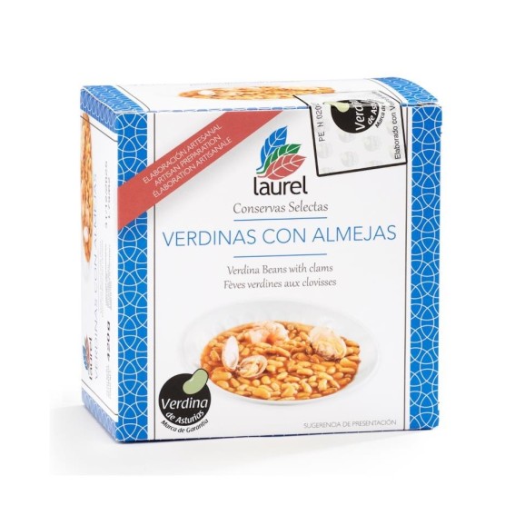 Conservas Laurel Beans with Clams 420 gr. - Oliva Oliva