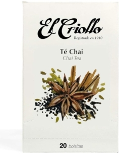 El Criollo gourmet chai tea...