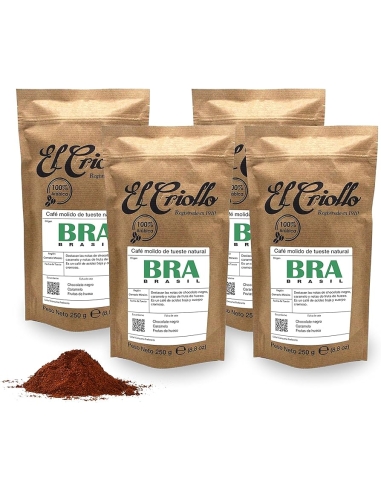 4x El Criollo Café de Brasil Molido -...