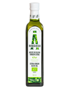 Románico arbequina orgánico - Botella de vidrio 500 ml