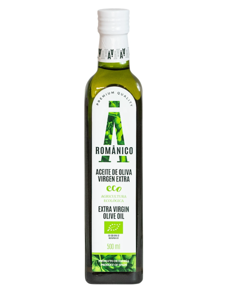 Románico Arbequina BIO Glass bottle 500 ml. - Oliva Oliva