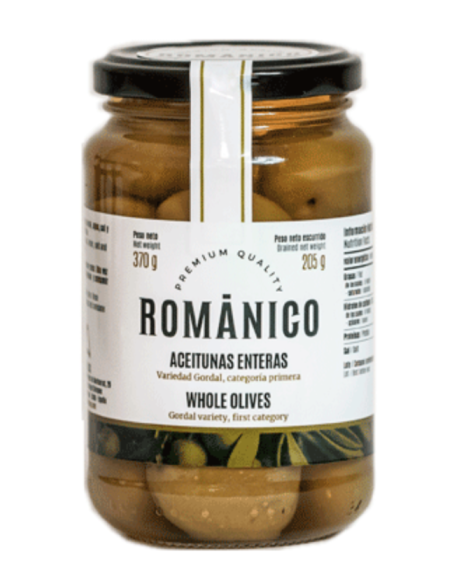 Románico Gordal Olive Glass jar 205 gr. - Oliva Oliva