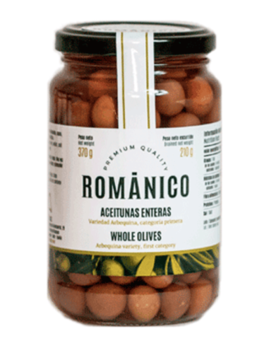 Románico aceituna arbequina - Tarro 210 gr