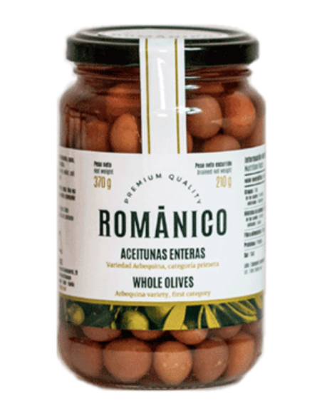 Románico Arbequina Olive Glasgefäß 210 gr. - Oliva Oliva
