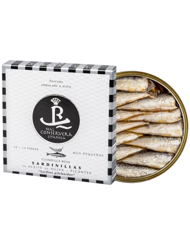 RCE Sardinillas en Aceite de Oliva “Muy pequeñas” (Picantes) 10/14 Piezas - 120 gr