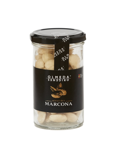 Olmeda Orígenes Almendra Marcona cruda - Tarro 130 gr.