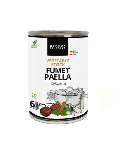 Olmeda Orígenes Vegetable Paella Stock Tin 410 gr. - Oliva Oliva