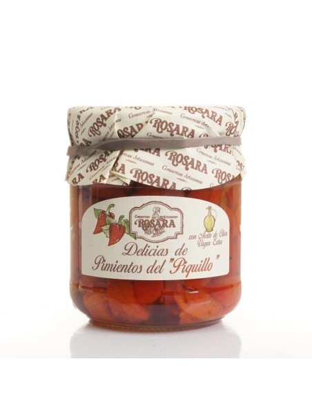Rosara Piquillo Pepper Delights Glass jar 212 ml. - Oliva Oliva