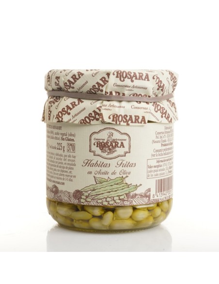 Rosara Gebratene Saubohnen „Baby“ Glas 370 ml. - Oliva Oliva