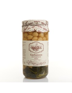 Conservas Artesanas Rosara Garbanzos con Espinacas al Natural 720 ml