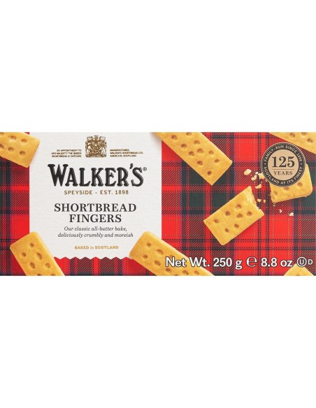 Walkers Shortbread Fingers Butter Biscuits 250 gr. - Oliva Oliva