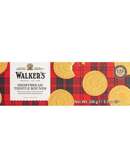 Walkers Shortbread Rounds Biscuits au beurre 150 gr. - Oliva Oliva