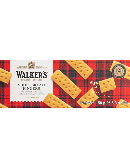 Walkers Shortbread Fingers Butter Biscuits 150 gr. - Oliva Oliva