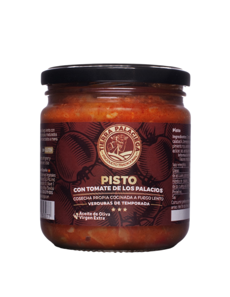 Tierra Palaciega Hausgemachtes Ratatouille mit Tomate und nativem Olivenöl extra - Glas 340 gr.