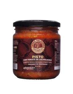 12x Tierra Palaciega Pisto casero con Tomate y Aceite de Oliva Virgen Extra - Tarro 340 gr.