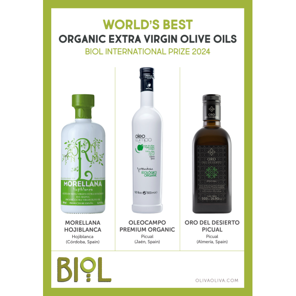World's Best Organic Olive Oils BIOL 2024 in Gift box - Oliva Oliva