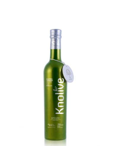 Knolive Epicure - Botella de vidrio 250 ml