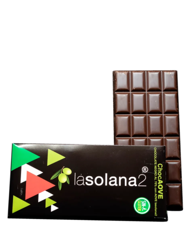 lasolana2 Chocolate Negro 70% con AOVE - Tableta 100 gr.