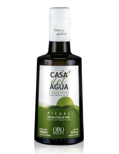 Oro Bailén Casa del Agua Picual Botella vidrio 500 ml. - Oliva Oliva