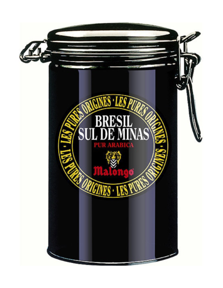 4x Malongo Pur Café du Brésil - Coffret métallique 250 gr.