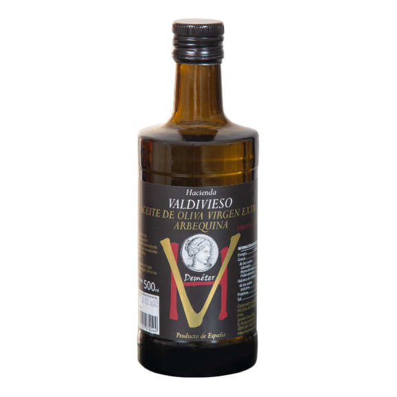 Hacienda Valdivieso Arbequina Limited Edition Glass bottle 500 ml.