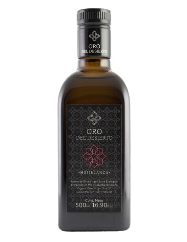 Oro del Desierto Hojiblanca - Frasca de vidrio 500 ml.