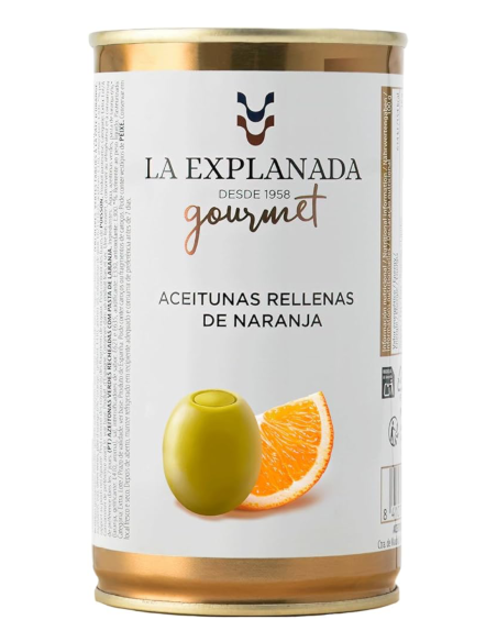 La Explanada Olives farcies à l'orange 370 gr. - Oliva Oliva