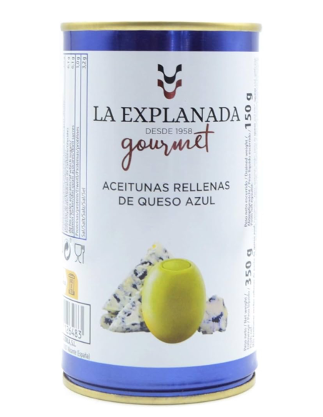 La Explanada Oliven mit Blauschimmelkäse gefüllt 370 gr. - Oliva Oliva