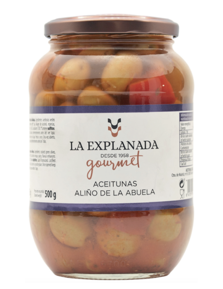 La Explanada Aceitunas Aliño de la Abuela 850 gr. - Oliva Oliva