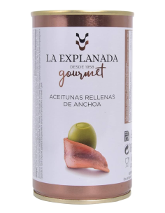 La Explanada Olives farcies aux anchois 370 gr. - Oliva Oliva