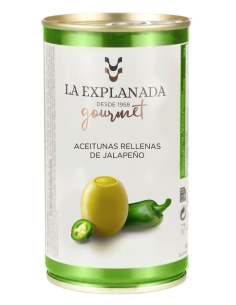 La Explanada Olives Stuffed with Jalapeño 370 gr. - Oliva Oliva