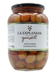 La Explanada Aceitunas Gazpachas 850 gr. - Oliva Oliva