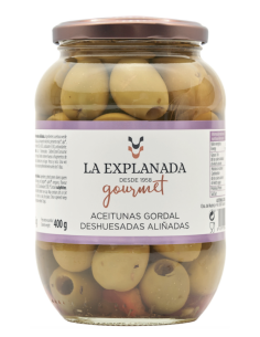 La Explanada Gewürzte Gordal-Oliven 850 gr. - Oliva Oliva