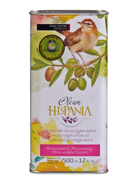 Oleum Hispania Nature Premium Pajarera Tin 500 ml. - Oliva Oliva