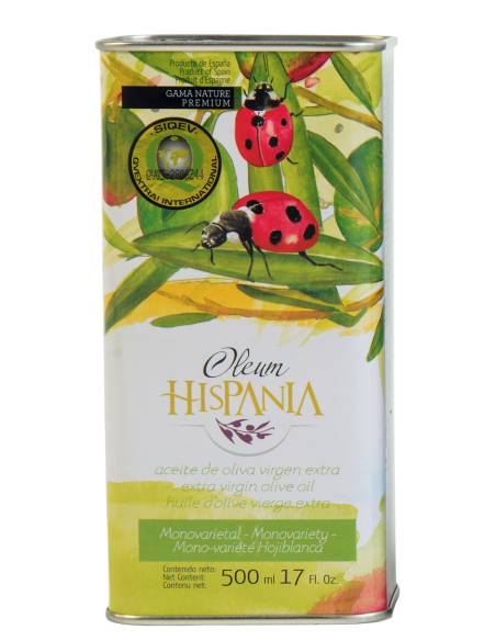 Oleum Hispania Nature Premium Hojiblanca Tin 500 ml. - Oliva Oliva