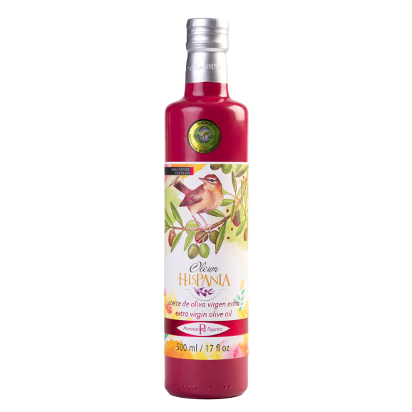 Oleum Hispania Nature Premium Pajarera Bouteille en verre 500 ml.