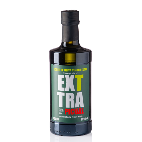 Exttra Picual Glasflasche 500 ml. - Oliva Oliva
