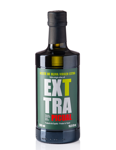 Exttra Picual Glass bottle 500 ml. - Oliva Oliva