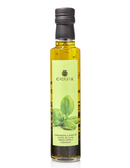 La Chinata Basil Flavoured EVOO Glass bottle 250 ml. - Oliva Oliva