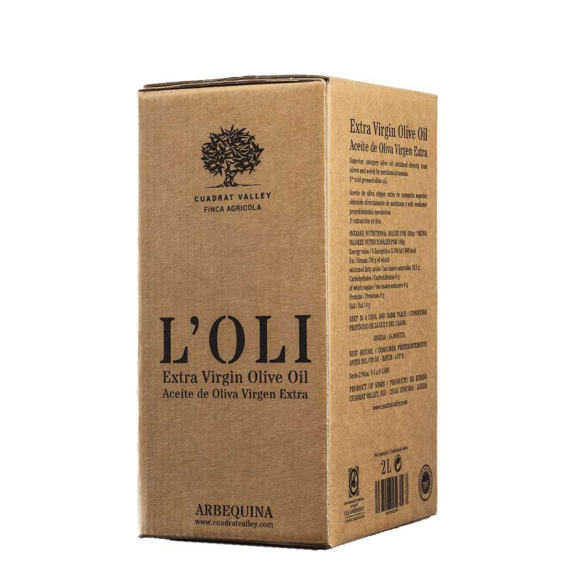 Cuadrat Valley L'Oli Arbequina Bag in Box 2L - Oliva Oliva