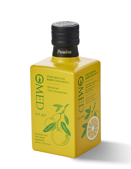 OMED Arbequina Yuzu Bouteille en verre 250 ml. - Oliva Oliva