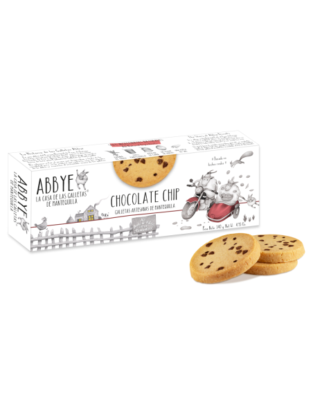 Abbye Biscuits Sablés au beurre aux chocolat 140 gr. - Oliva Oliva